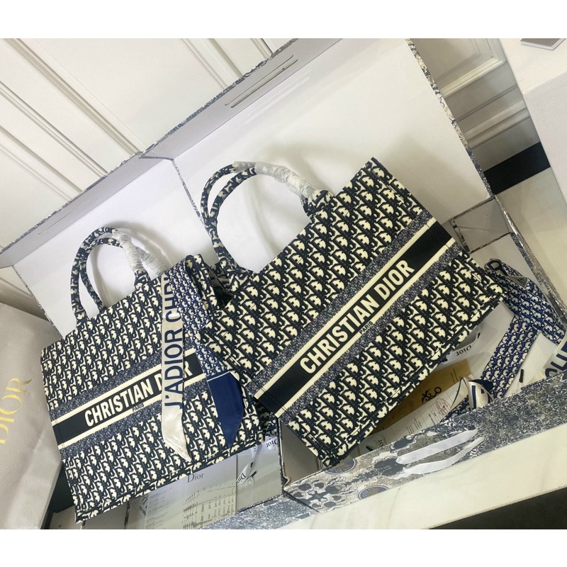 Túi Dior Hồng book tote du lịch size 36