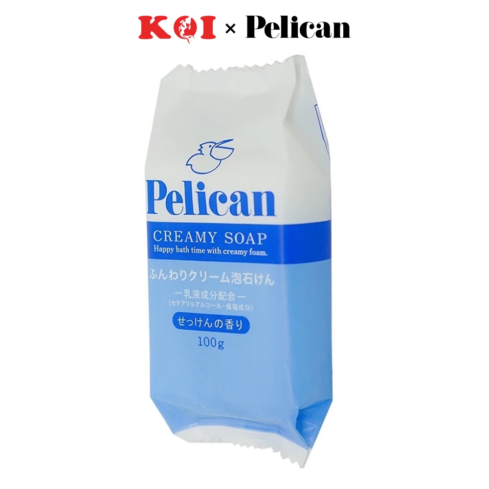 Xà phòng tắm chiết xuất dầu cọ Pelican Creamy Soap 100g