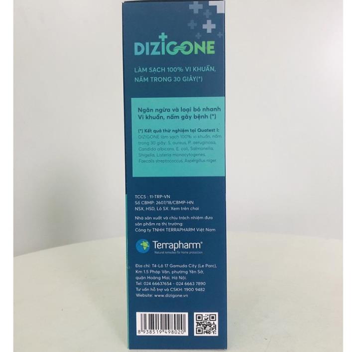 DIZIGONE Dung Dịch Sát Khuẩn Chai 500ml Giúp Tiêu Diệt Vi Khuẩn, Nấm An Toàn - Coastlinecare Pharmacy