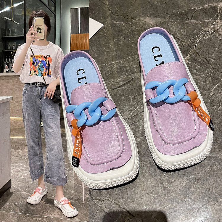 Giày Lười Mũi Vuông Đế Bằng Thời Trang Hàn Quốc Cho Nữ | BigBuy360 - bigbuy360.vn
