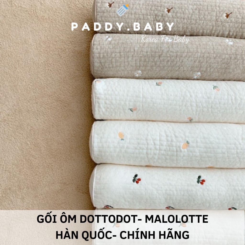 GỐI ÔM QUILTING THÊU DOTTODOT x MALOLOTTE HÀN QUỐC CHO BÉ &lt;CÓ SẴN&gt;