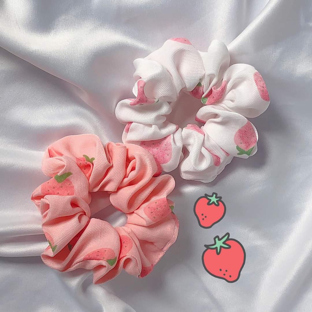 [Sỉ rẻ nhất shopee] Dây buộc tóc vải Scrunchies tự chọn mẫu
