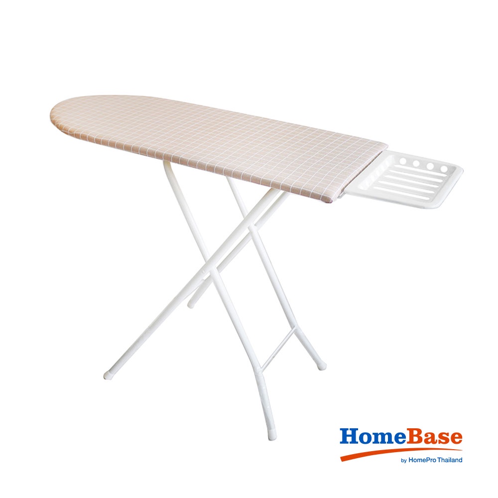 HomeBase PLIM Bàn để ủi quần áo 6 độ cao to rộng mặt bàn gỗ Thái Lan W124.5xH82xD39 cm