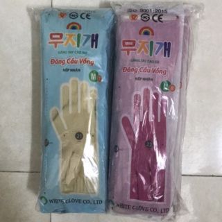 Găng tay cao su Đông cầu vòng đủ size loại DÀI rửa chén bát lau chùi