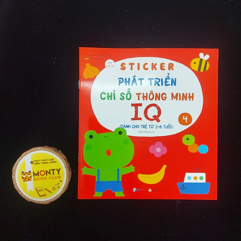 Sách - Combo Sticker phát triển chỉ số thông minh IQ (6c)-PB, Monty club