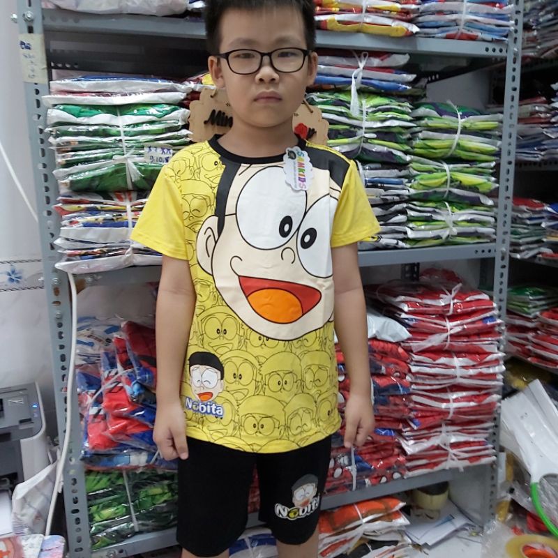 Bộ quần áo thời trang trẻ em Nobita