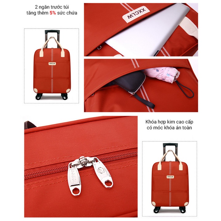 Bộ Vali Túi Du Lịch Double Carry-On Luggage - Home and Garden