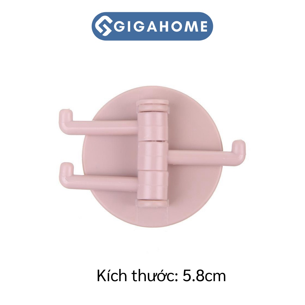 Móc Treo Đồ Dán Tường 3 Chấu GIGAHOME Xoay 180 Độ, Chịu Lực Tốt 8960