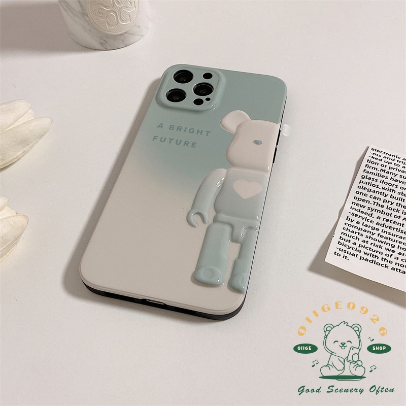 Ốp Điện Thoại IMD In Hình Gấu Hoạt Hình Cho Iphone 13 12 11 Pro Max Xs Max Xr
