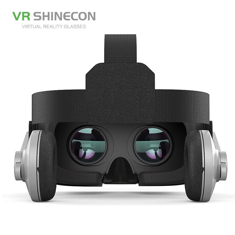 Kính Thực Tế Ảo VR Shinecon G07E/K0 - Bluelens: Hỗ Trợ Màn Hình 6.5inch Có Tai Nghe