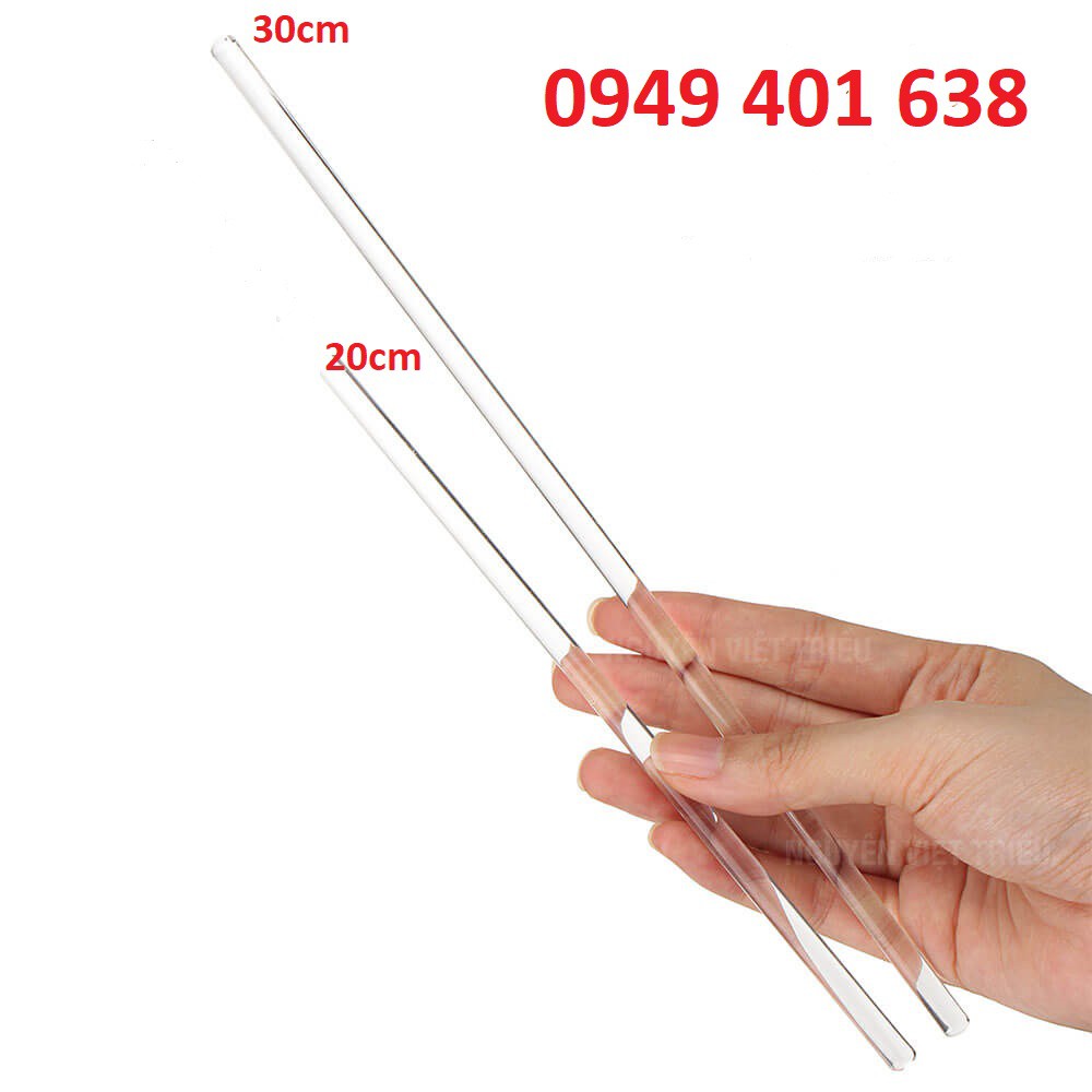 ĐŨA THỦY TINH dài 20cm-30cm 1 cái