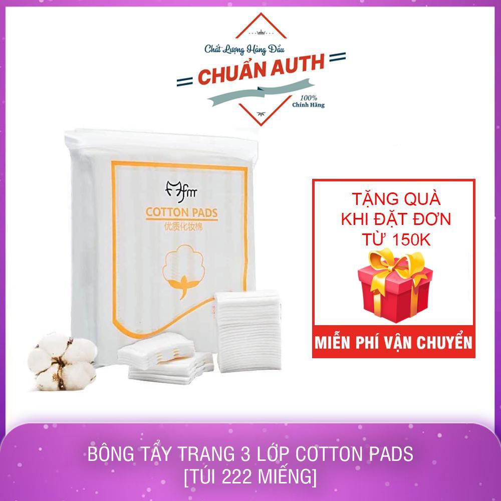 Bông tẩy trang 3 lớp FM Cotton Pads 222 miếng nội địa Trung | BigBuy360 - bigbuy360.vn