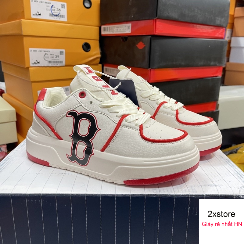 Giầy MLB chữ B trắng đỏ siêu đẹp fullbox