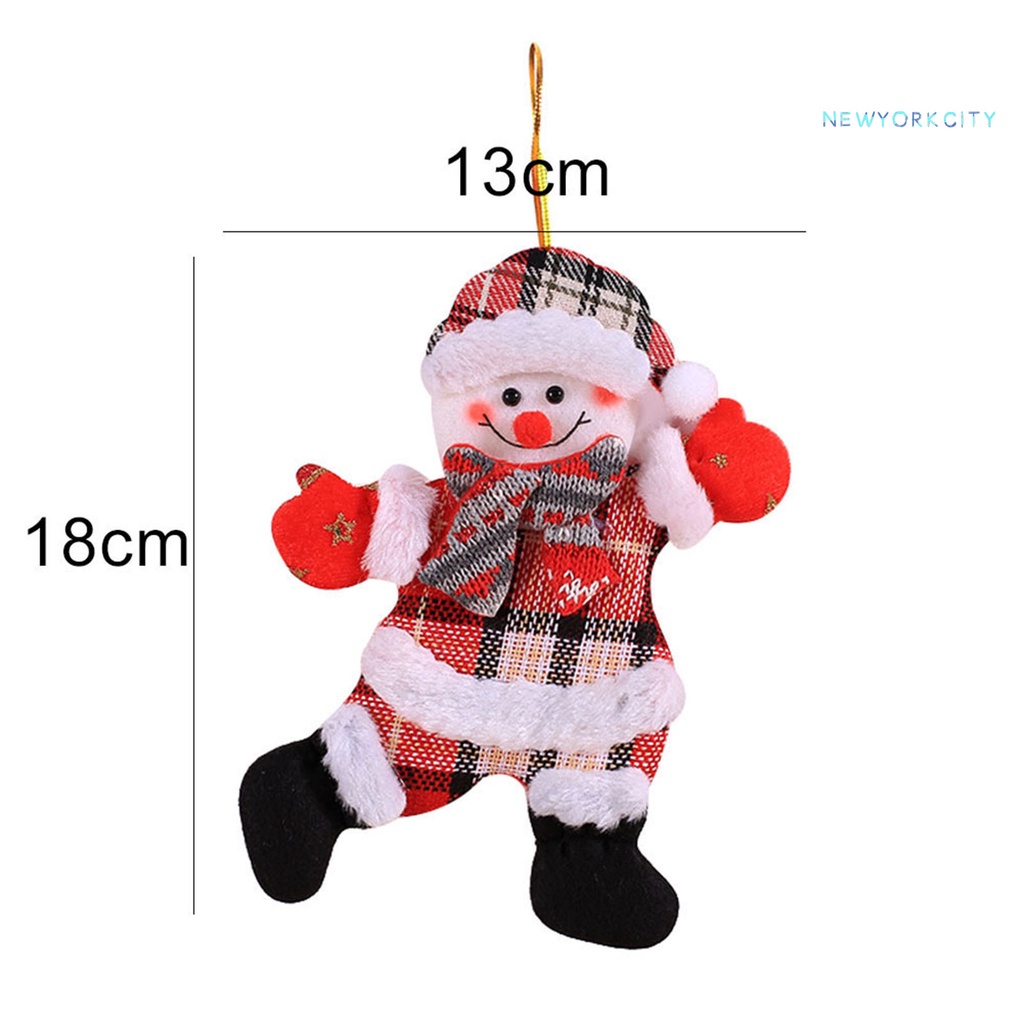 Búp bê vải treo trang trí Giáng Sinh đáng yêu
