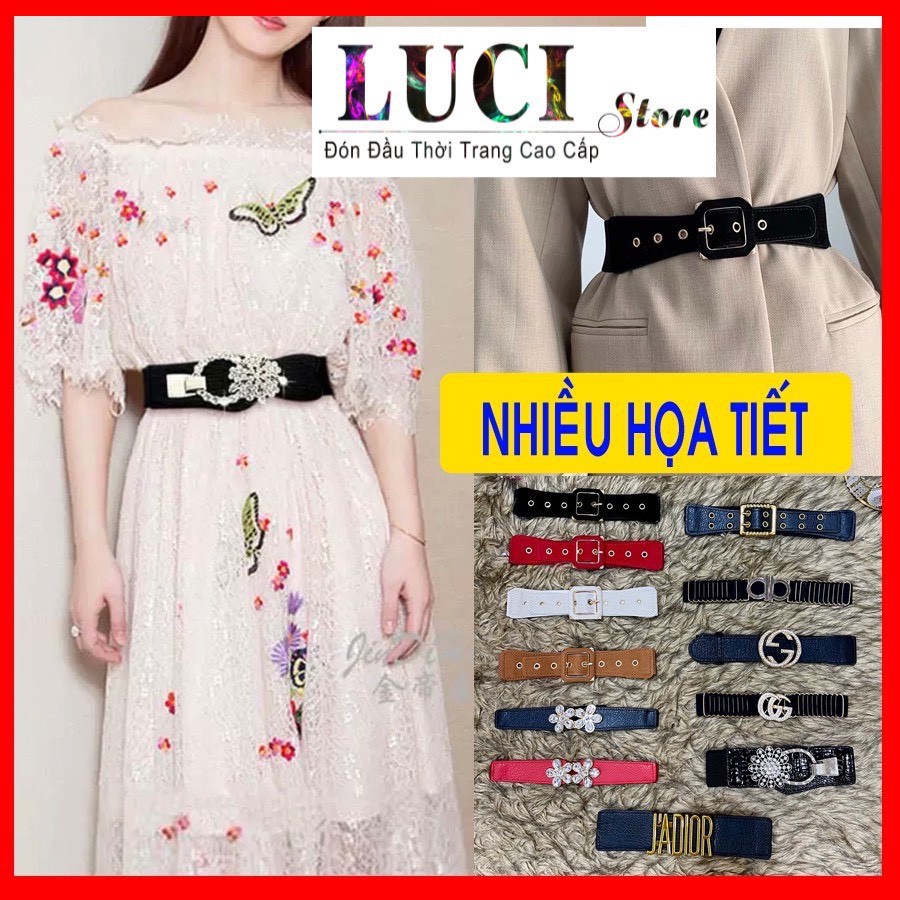 Thắt lưng, Dây nịt nữ mặc đầm váy siêu xinh nhiều họa tiết đẹp cao cấp tại - LUCI Store - T02 👗