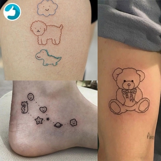 Hình Xăm Dán Hình Động Vật Dễ Thương