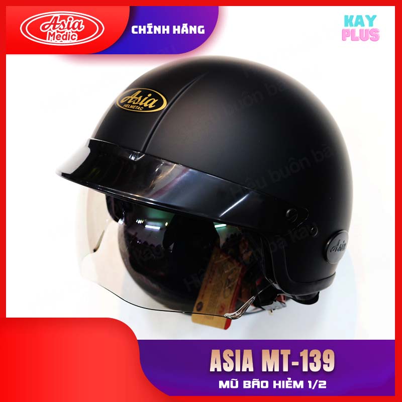 Mũ bảo hiểm 1/2 có kính ASIA MT-139