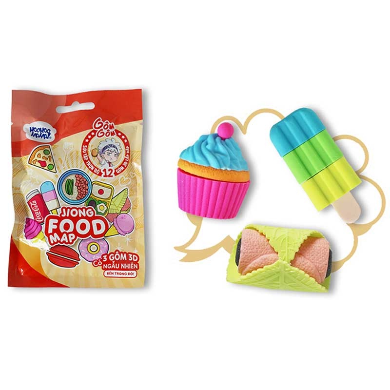 Gôm 3D Lắp Ráp Học Viện Alpha - HooHooHaha Gomgom 3D Eraser