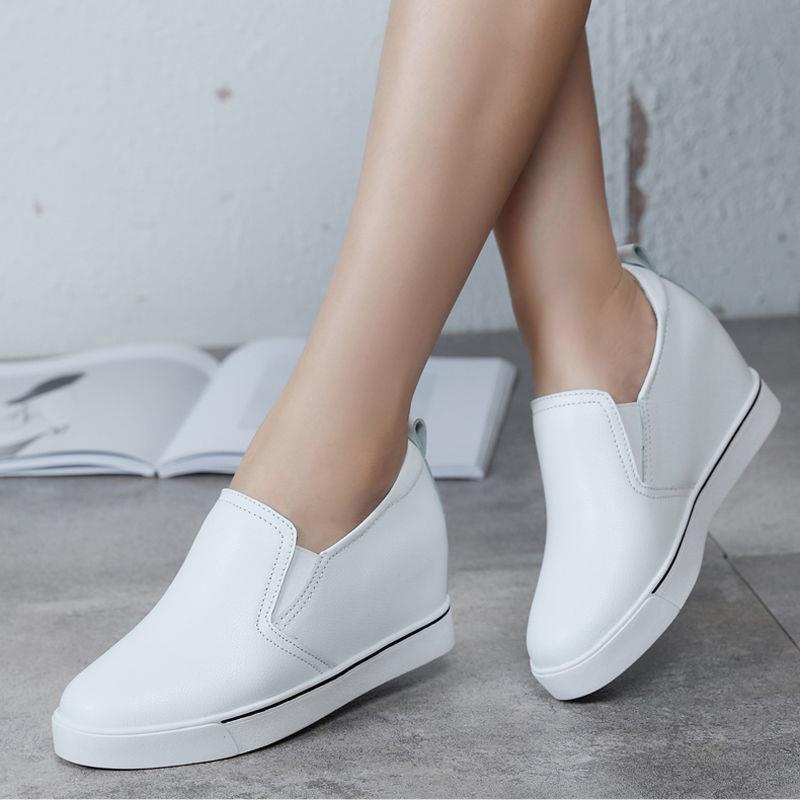 Giày Lười Đế Dày Thoáng Khí Thời Trang Xuân Thu Cho Nữ Size 33~41