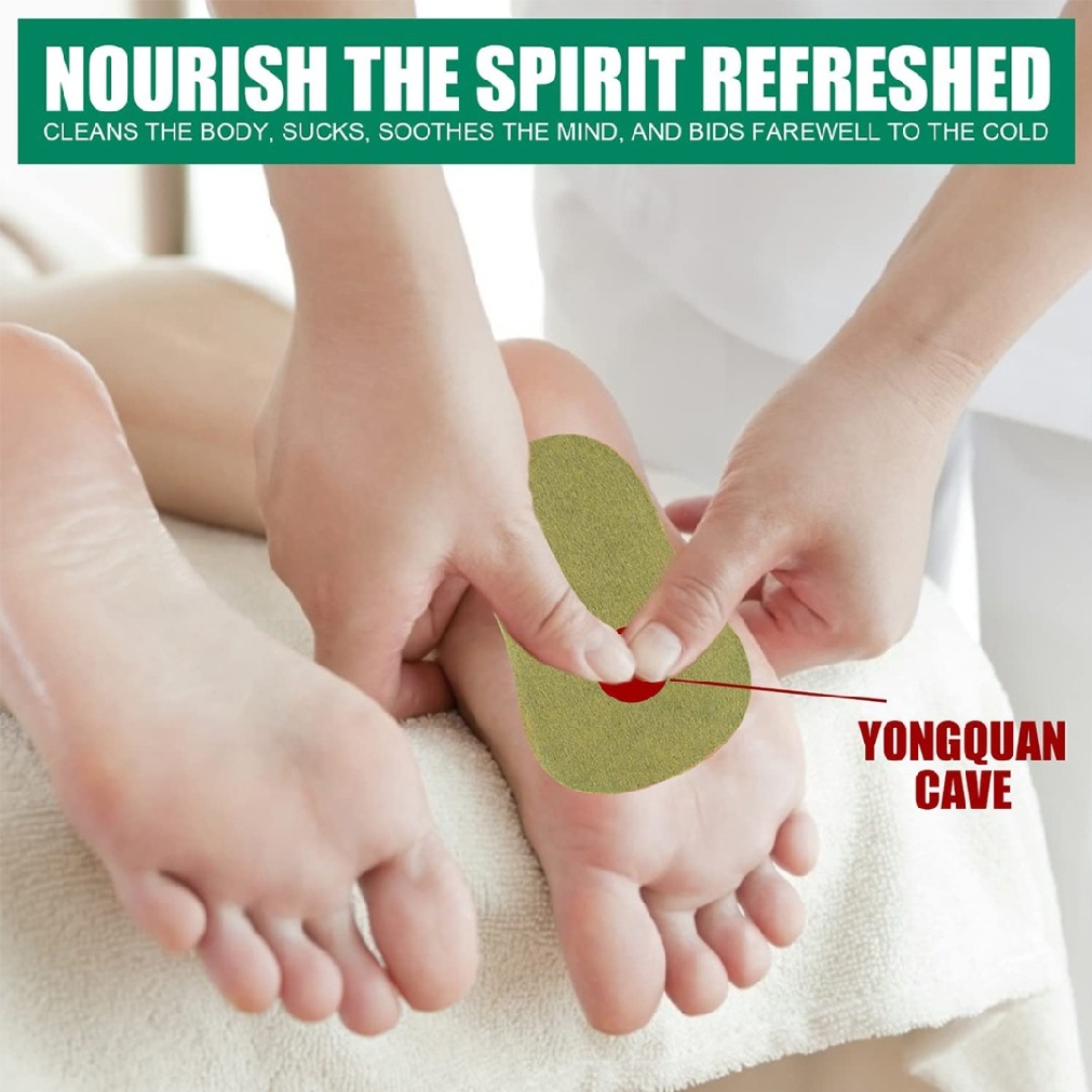 Natural Wormwood Body Cleansing Foot Pads Anti Swelling Ginger Patch
