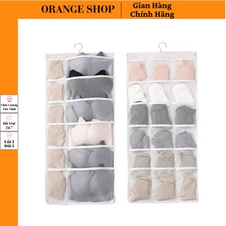 Túi treo đựng tất đồ lót 2 mặt đa năng túi treo đựng đồ lót 2 mặt nhiều ngăn tiện ích túi treo đồ lót