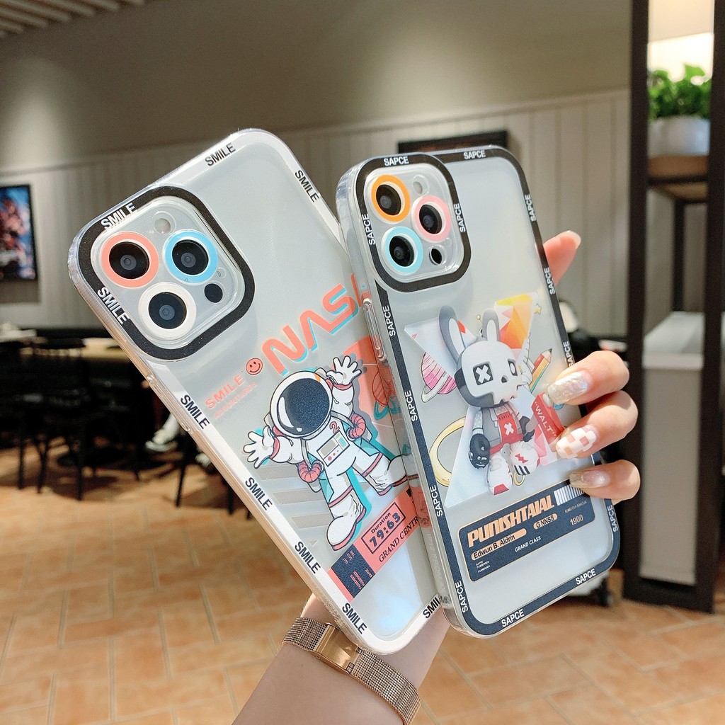 Ốp Lưng Iphone Lỗ Viền Camera In Hình Phi Hành Gia Cho Iphone 13promax/13Pro/13/12Promax/12Pro/12/11Prm...7P-ZUMI STORE