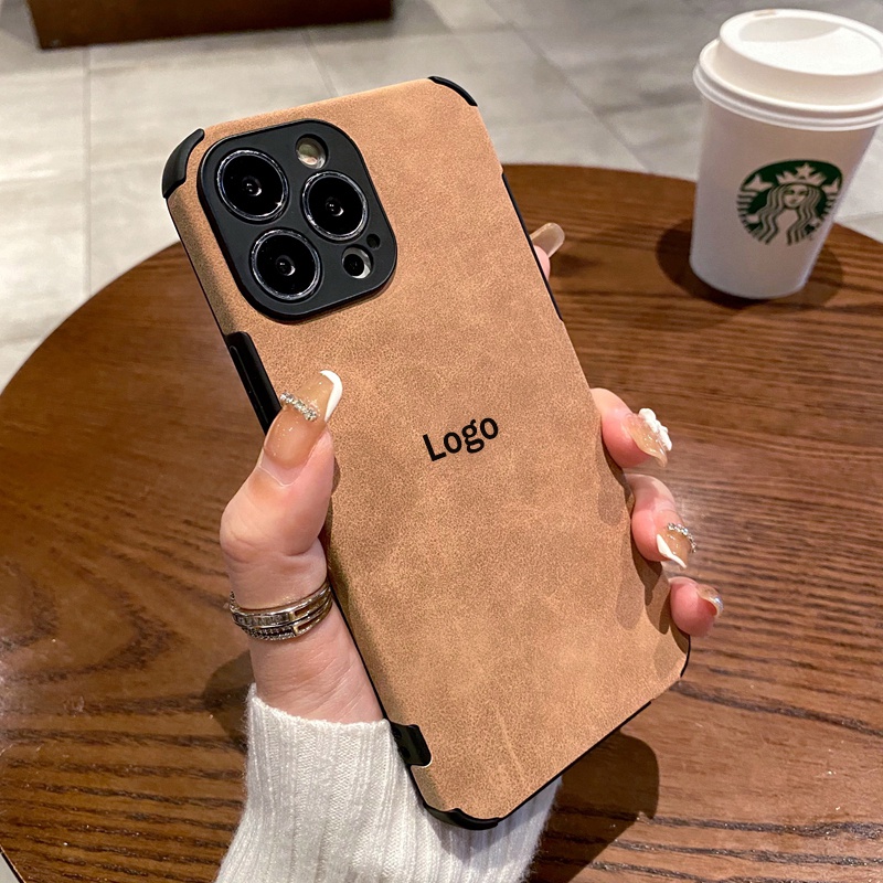 Ốp Điện Thoại Da Mềm Chống Sốc Phối Lông Cho iPhone 14 13 12 11 Pro Max Xs XR X Xs Max 8 7 6 6S Plus + SE 2020 Sự Bảo Vệ