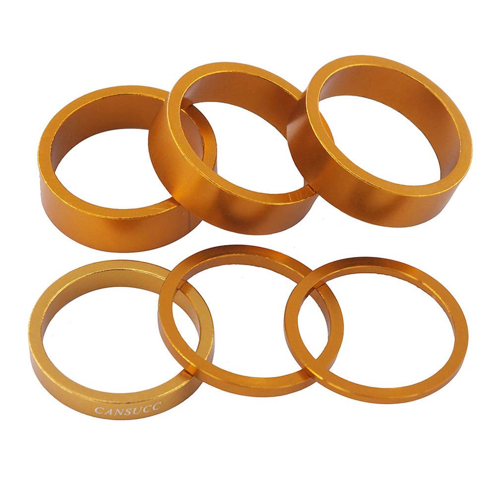 Set 6 vòng đệm nâng ghi đông xe đạp MTB bằng hợp kim nhôm nhiều màu