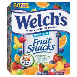 Kẹo dẻo trái cây bổ sung vitamin Welch's 80 bịch nội địa Mỹ