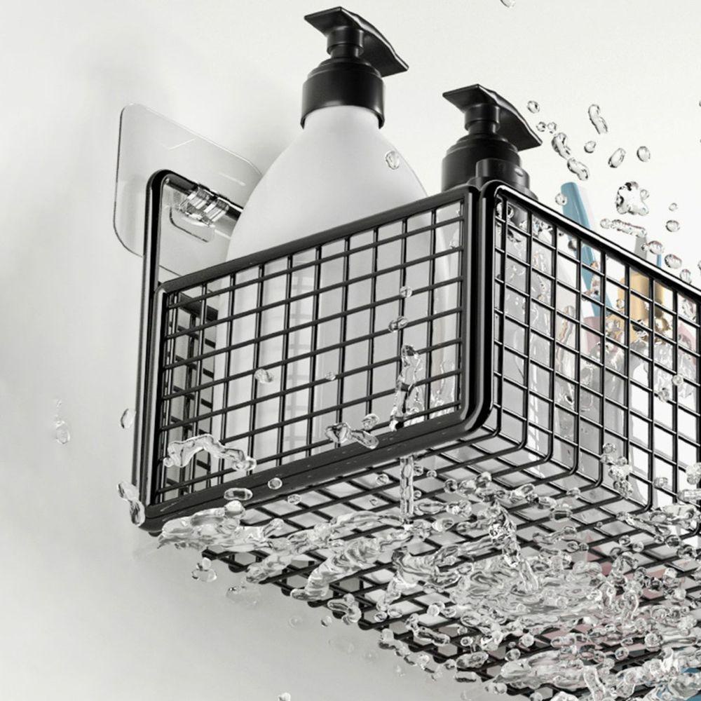 Kệ Sắt Đựng Đồ Treo Tường Nhà Tắm Chịu Lực Tốt Không Để Lại Dấu Vết
