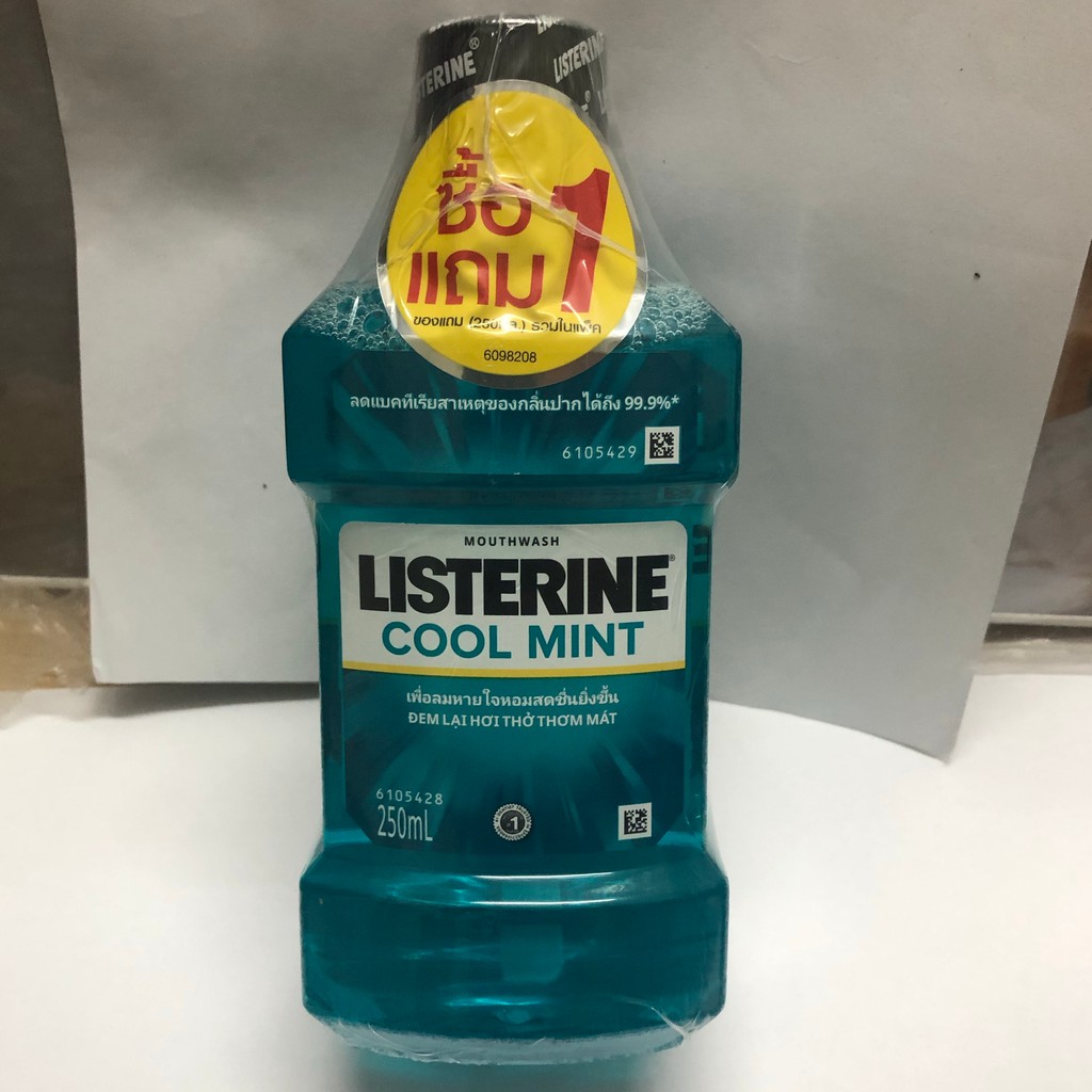 Nước súc miệng Listerine 250ml hương bạc hà mát lạnh