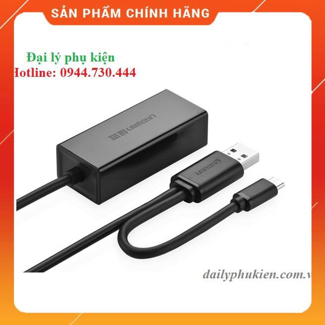 Cáp USB 2.0 sang lan hỗ trợ OTG Ugreen 30219 dailyphukien