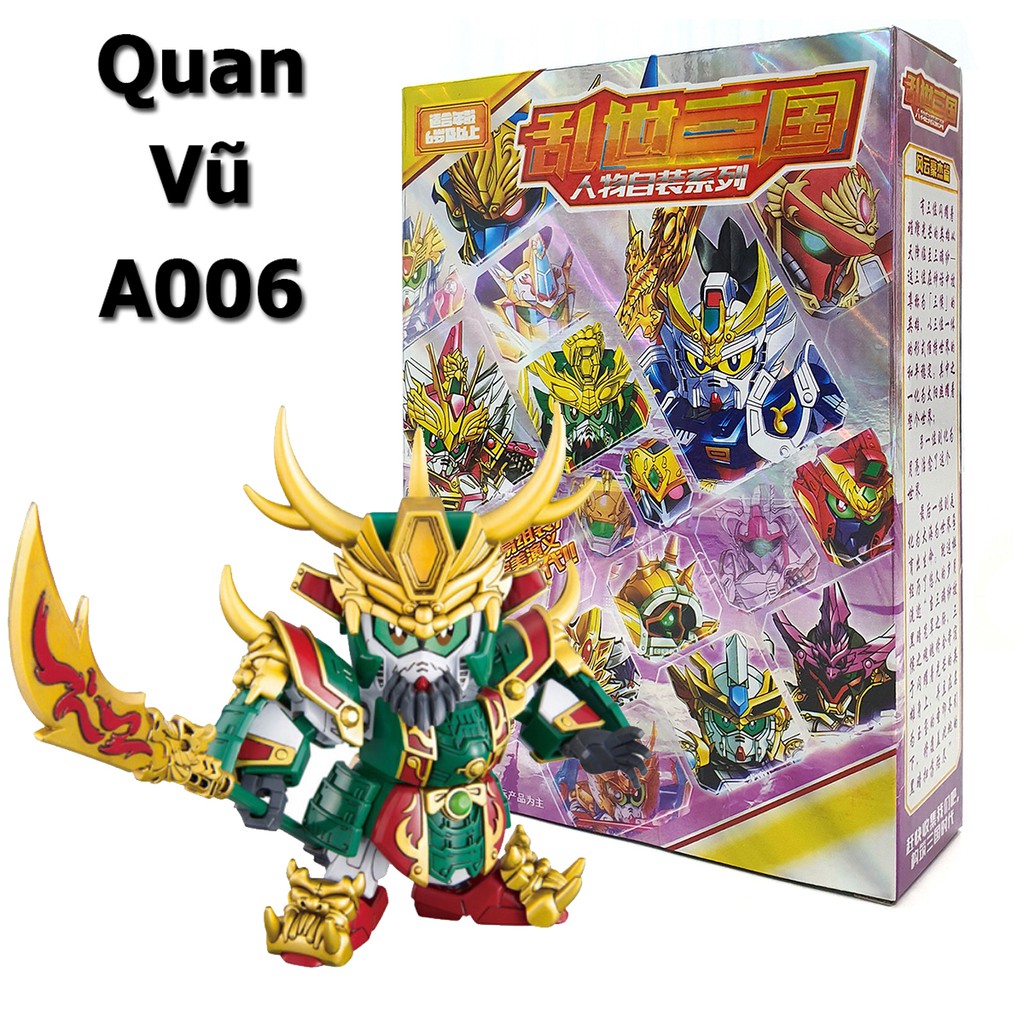 Gundam Quan Vũ SD BB A006 Unicorn Sangoku Soketsuden - Mô hình nhựa đồ chơi lắp ráp Anime Tam Quốc giá rẻ đẹp New4all