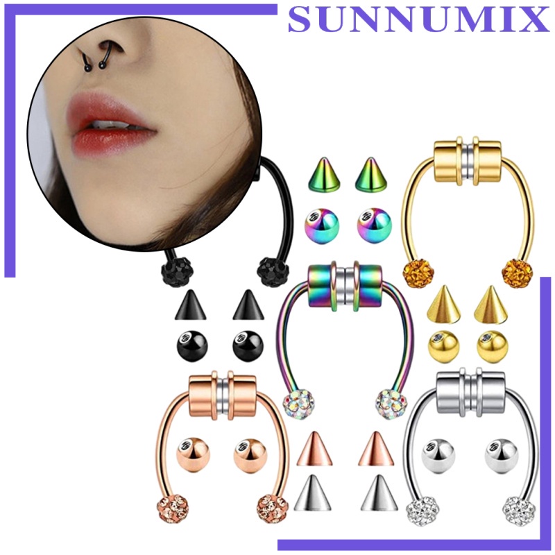 Khuyên mũi từ tính không xỏ lỗ thời trang sành điệu cho nam và nữ