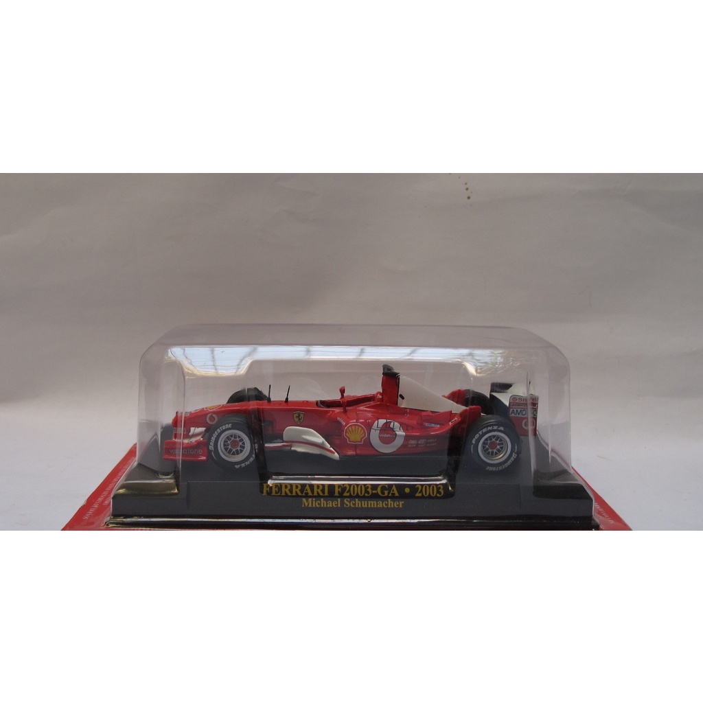 Xe mô hình IXO Hachette Fujingaho FERRARI F2003-GA 2003 Michael Schumacher tỷ lệ 1:43