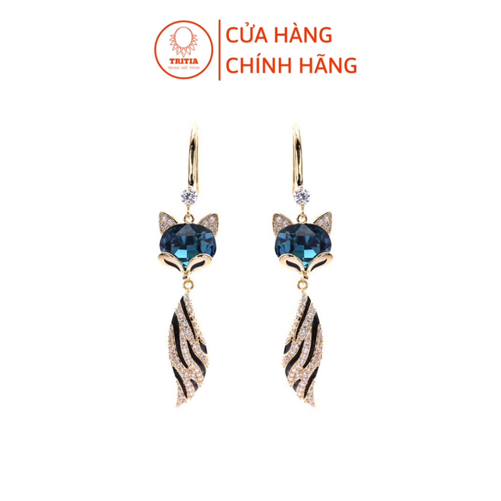 Bông Tai Nữ Kiểu Dáng Hàn Quốc Hình Hồ Ly Tritia BT01