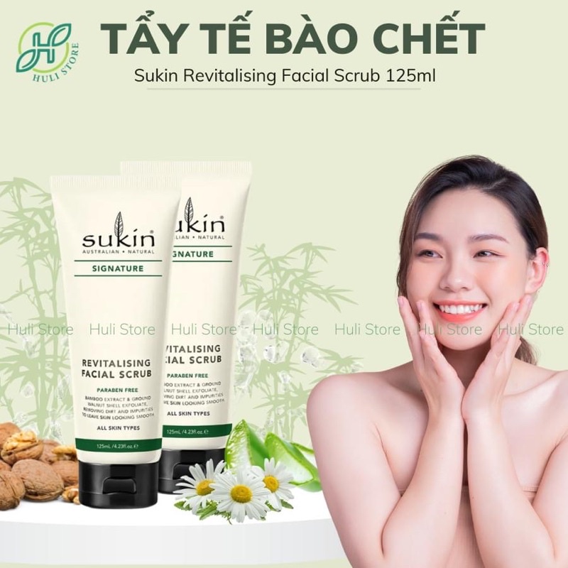 Tẩy tế bào chết Sukin Signature Revitalising Facial Scrub 150ml