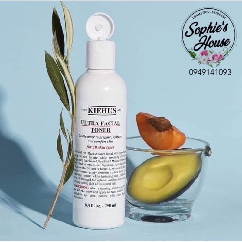 Nước hoa hồng dịu nhẹ Kiehls / Kiehl’s Ultra Facial Toner