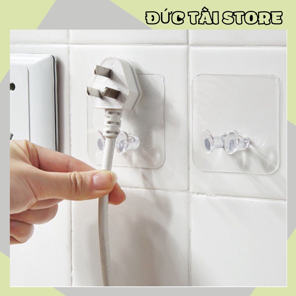 Combo 10 Miếng Dán Tường Treo Phích Cắm Đa Chức Năng 88092 Đức Tài
