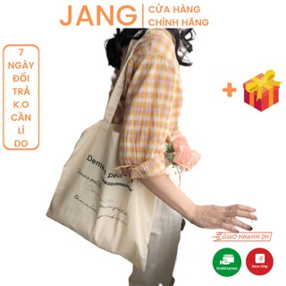 Túi tote vải demain 🎁FREESHIP 50k 🎁 Túi đeo chéo tote vải phong cách Hàn Quốc trẻ trung