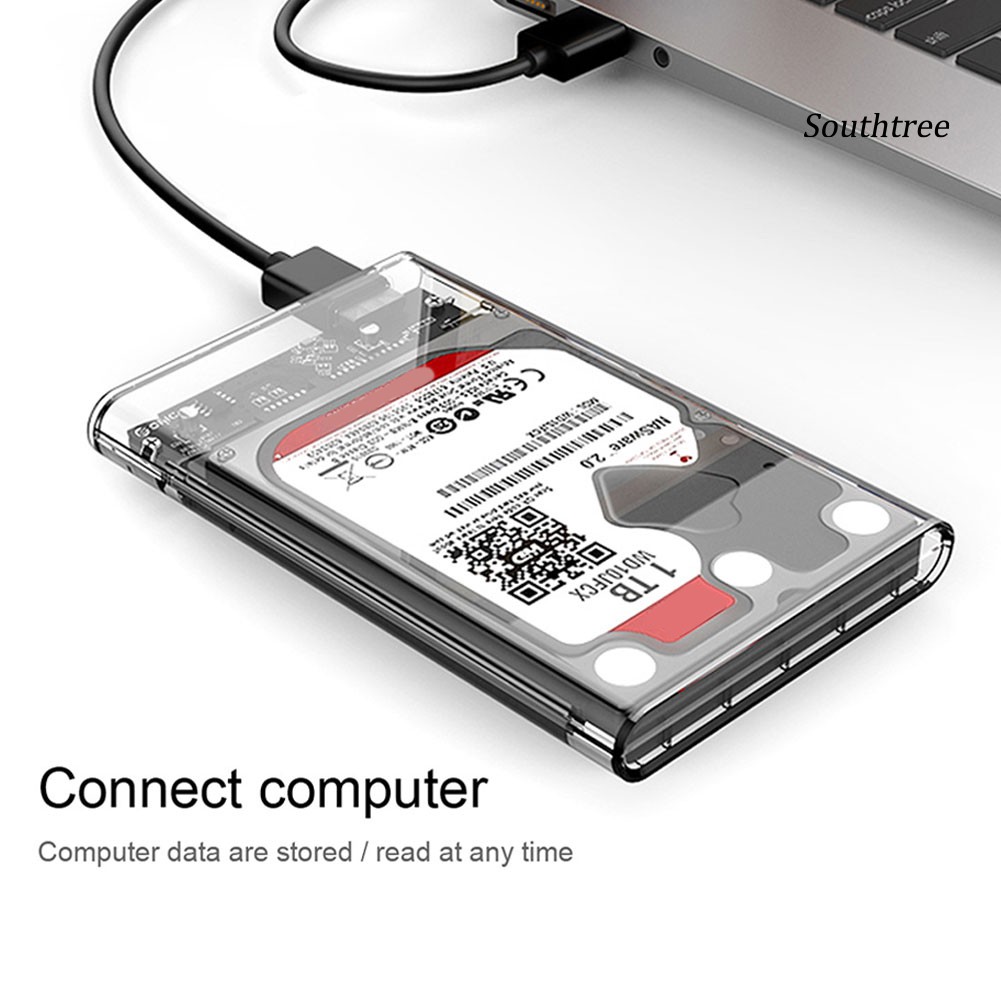 Hộp Đựng Ổ Cứng Ngoài Trong Suốt Sata 3 Usb 3.0