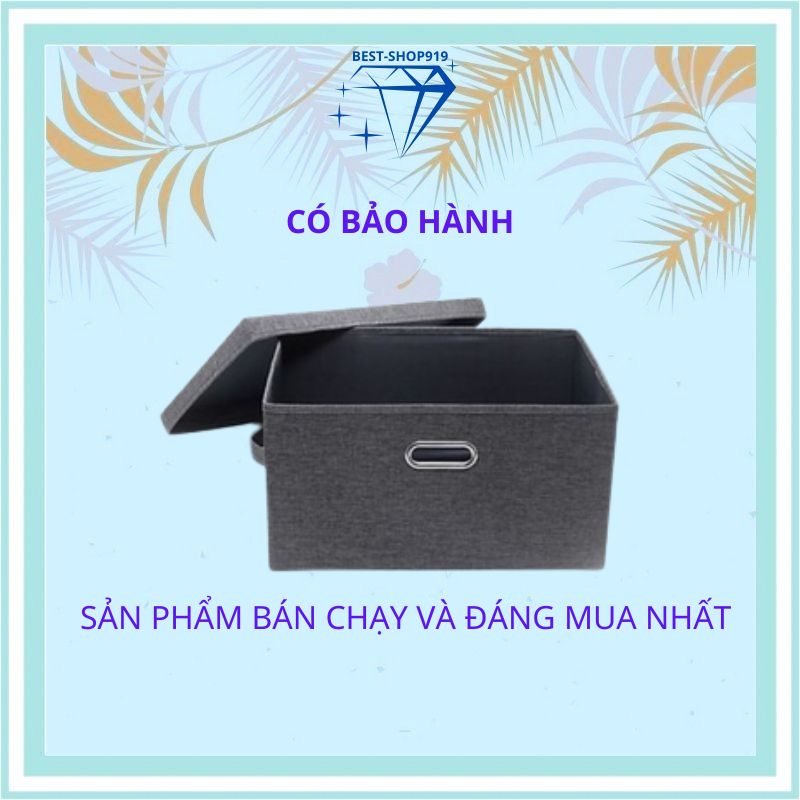 Thùng Vải Đựng Quần Áo Nam Nữ Giầy Dép Và Đồ Chơi Trẻ Em Có Nắp Đậy Bằng Vải oxford Cao Cấp Cỡ Lớn Mã MA Xuất Hàn