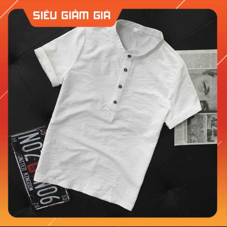 Áo Đũi Nam Cổ Tàu Cộc Tay Đẹp Loại 1 HOT 2021 | BigBuy360 - bigbuy360.vn