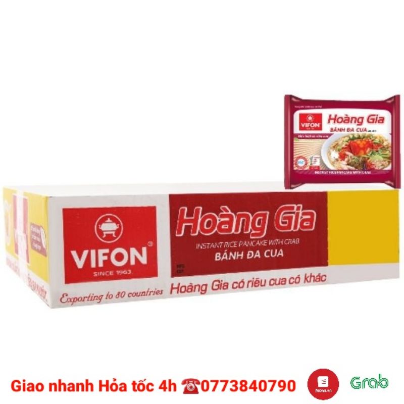 Bánh đa cua Hoàng Gia 1 thùng 18 gói