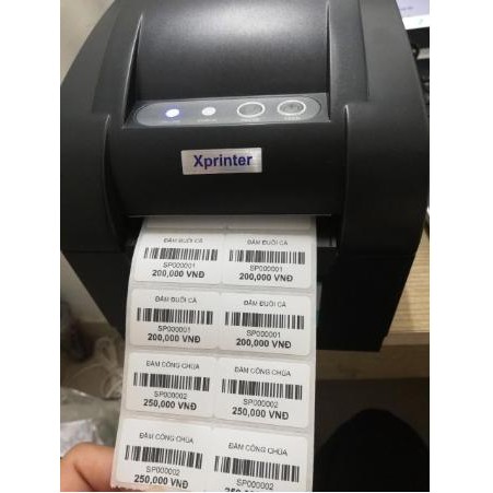 Giấy In Mã Vạch 2 Tem 35x22mm - Decal Nhiệt 2 Tem 35x22mm