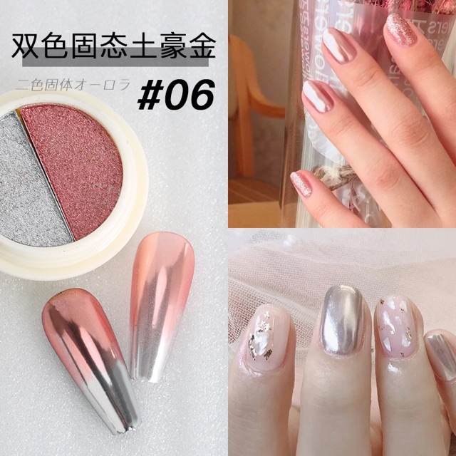 bột tráng gương omber trang trí nail hot mới