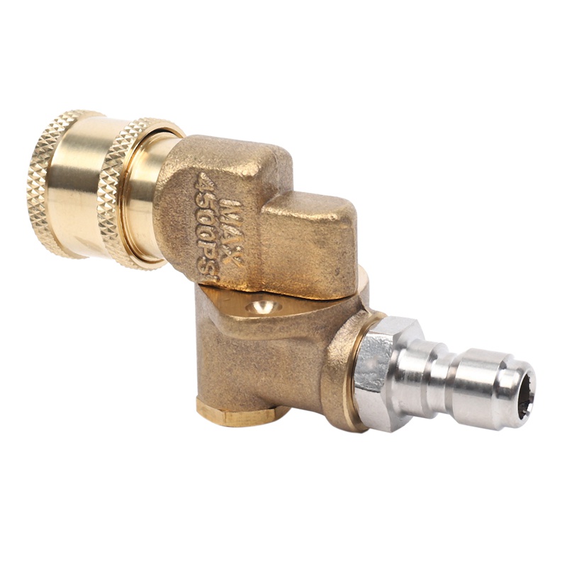 Đầu Nối Nhanh 180 Độ Với 5 Góc Và Khóa An Toàn Cho Vòi Xịt Rửa Áp Suất Max 5000 PSI, Phích Cắm 1 / 4 Inch