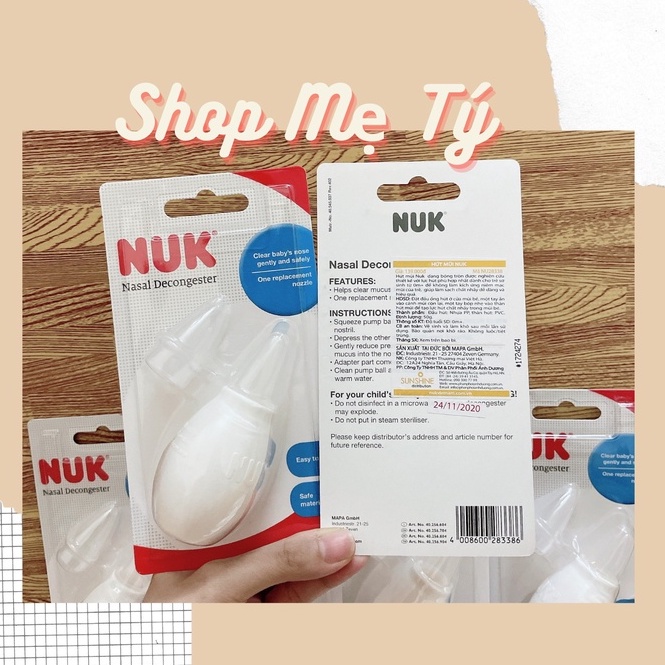 HÚT MŨI NUK/ DỤNG CỤ HÚT MŨI CHO BÉ