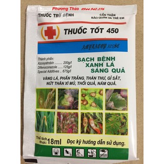 Thuốc trừ bênh cao cấp trừ bệnh thán thư,rỉ sắt, nứt thân , xì mủ ,nấm quả... - Thuốc Tốt 450