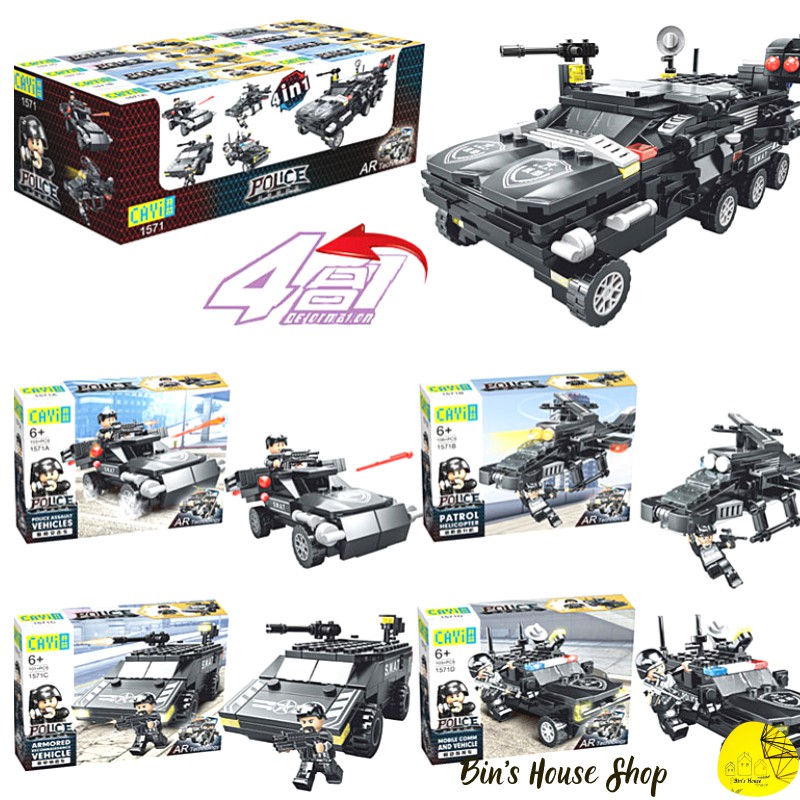 Đồ Chơi Trí Tuệ- Mô Hình Đồ Chơi Láp Ráp LEGO Cánh Sát Đặc Nhiệm SWAT